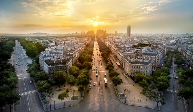 Paris, France, Sunlight, Road, Traffic HD Wallpaper Desktop Background
