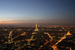 city, Eiffel Tower, Street light
