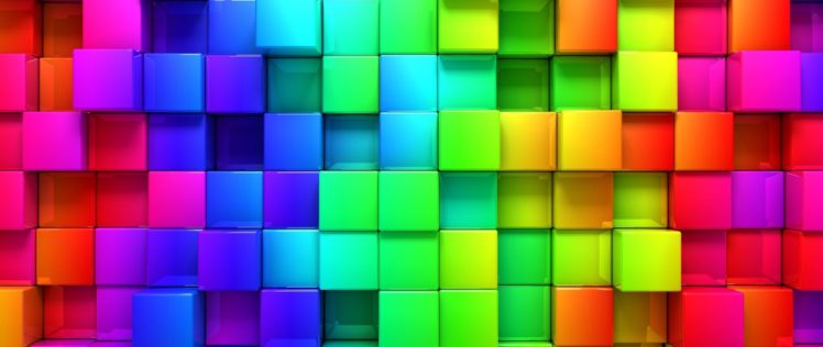 colorful, Cube HD Wallpaper Desktop Background