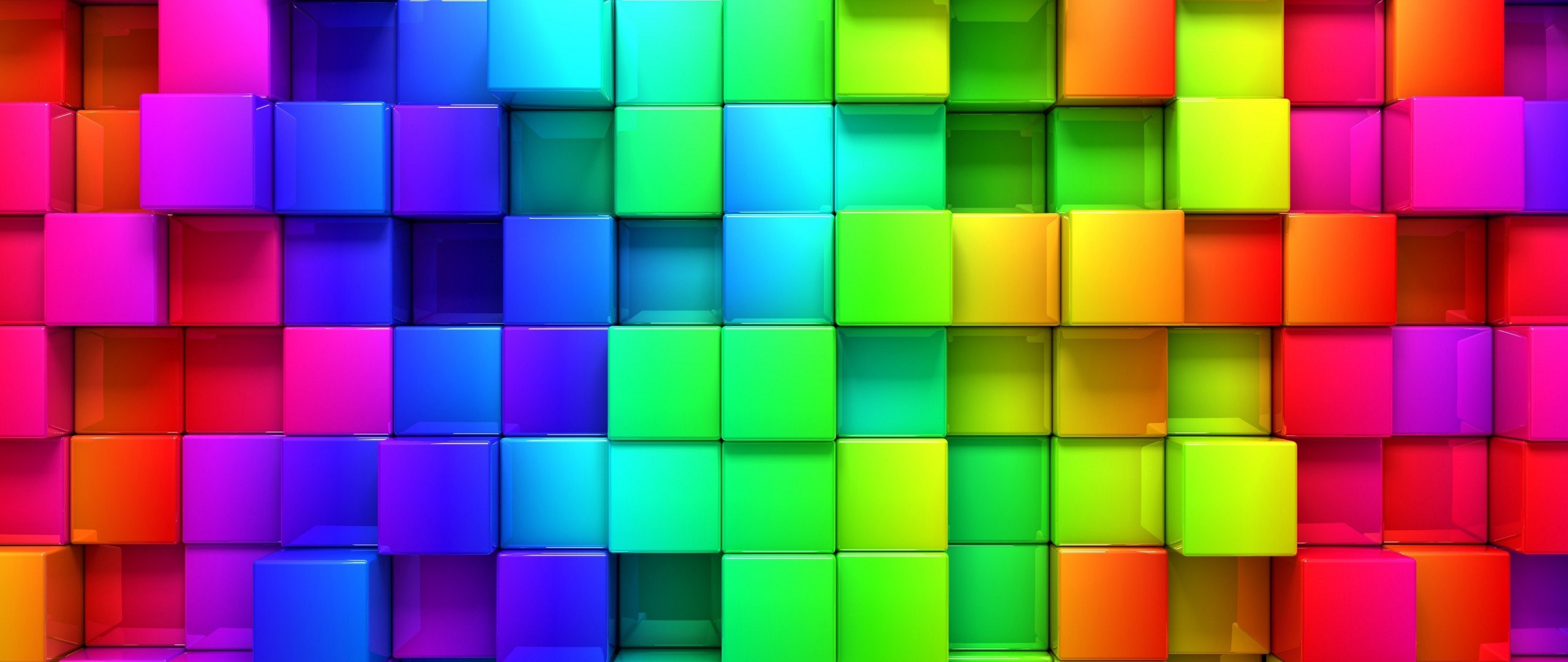 colorful, Cube Wallpaper