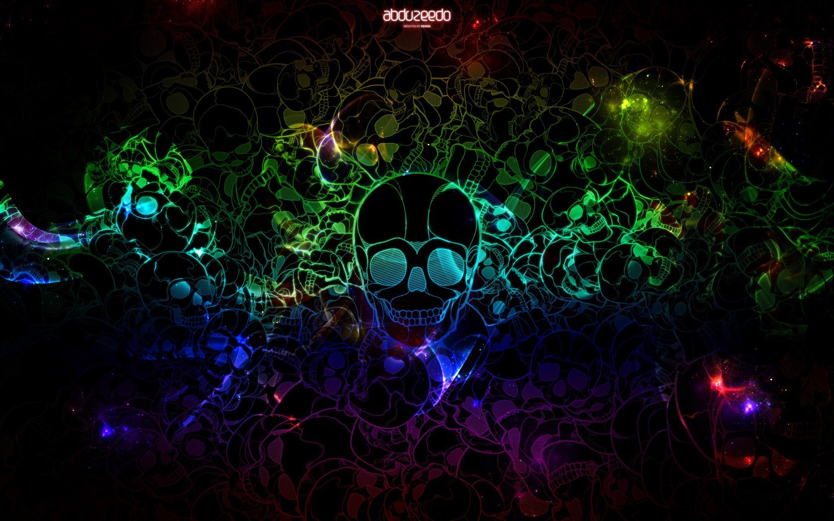 colorful, Skull Wallpaper