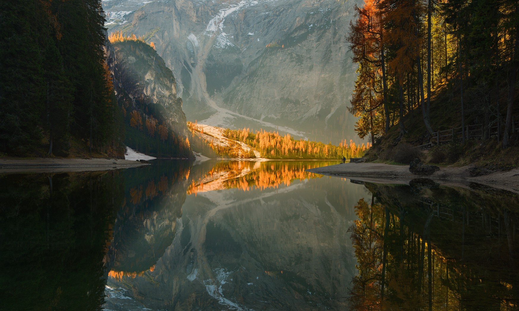 reflection, Mountains, Trees, Fall, Lake Wallpaper