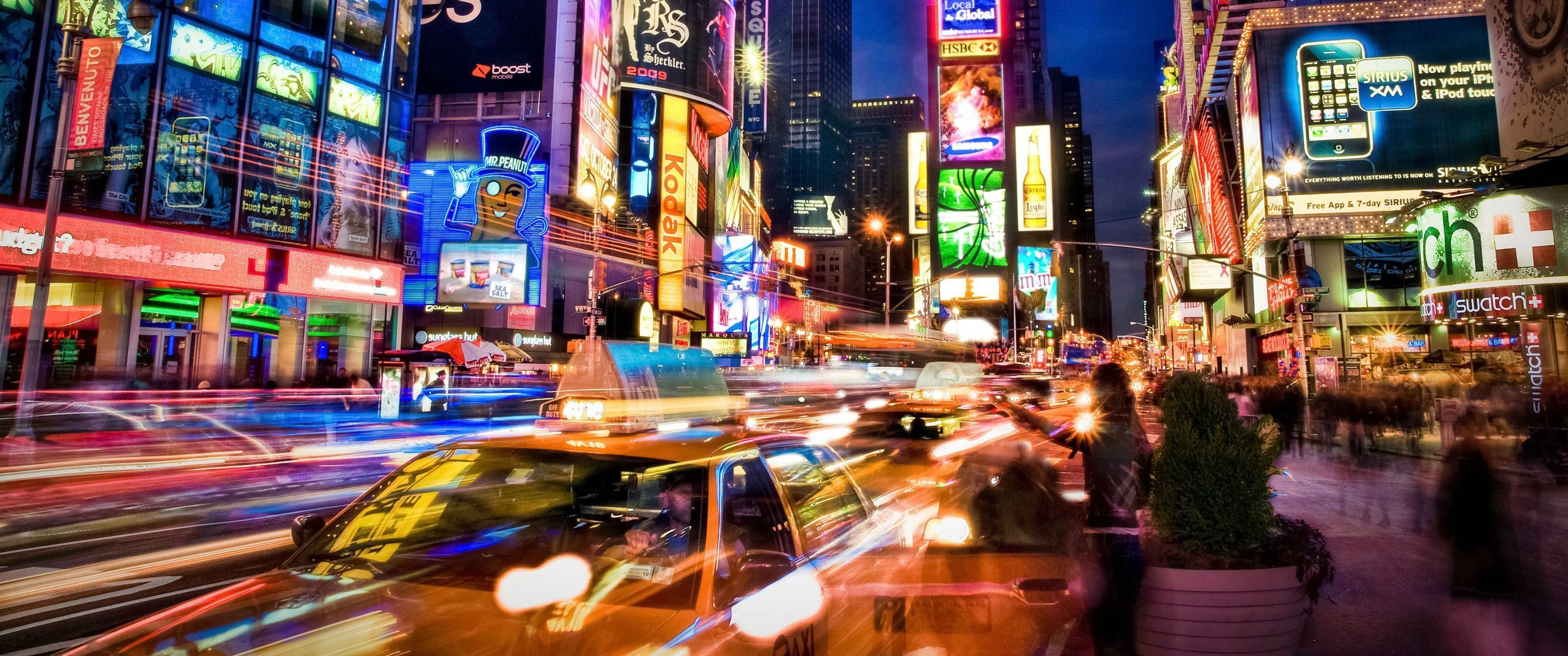neon light, Street, City Wallpaper