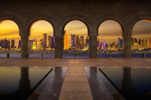 Qatar, Museum of Islamic Art, Doha, Doha, City, Stone arch