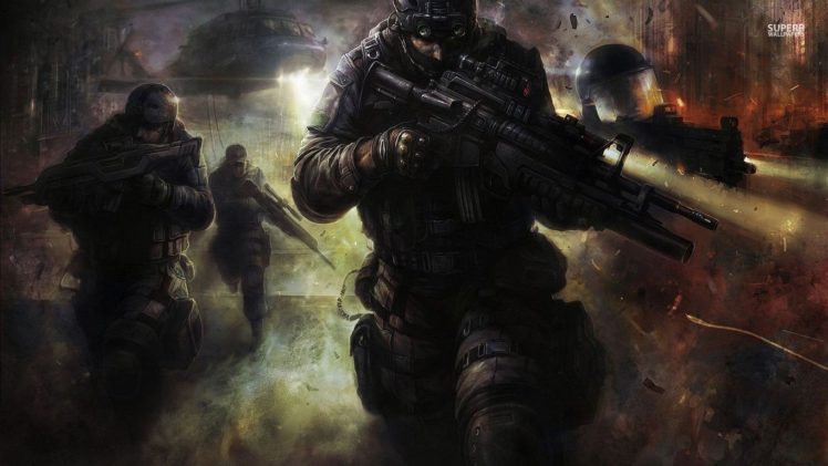 soldier, Gun HD Wallpaper Desktop Background