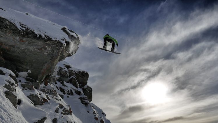 snowboarding, Mountains HD Wallpaper Desktop Background