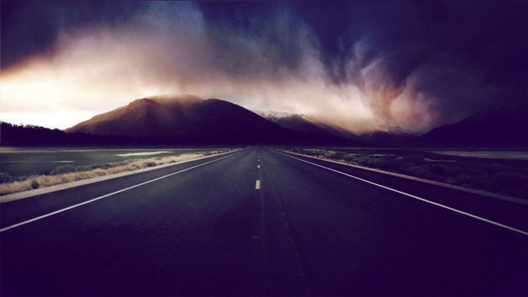 road, Mountain, Filter HD Wallpaper Desktop Background
