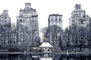 New York City, Water, Monochrome