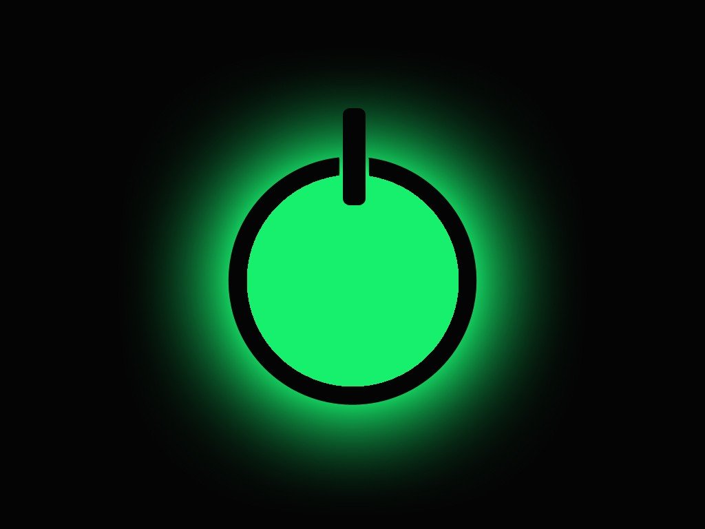 power buttons, Green, Simple background, Simple Wallpaper