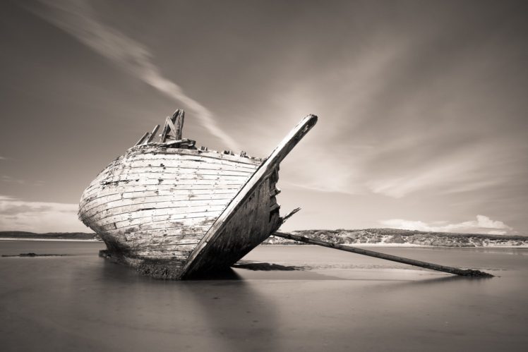 Ireland, Shipwreck HD Wallpaper Desktop Background