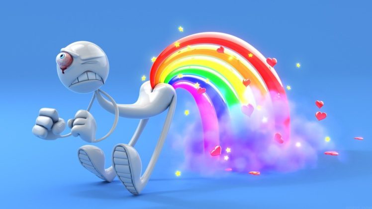 rainbows, Guys HD Wallpaper Desktop Background