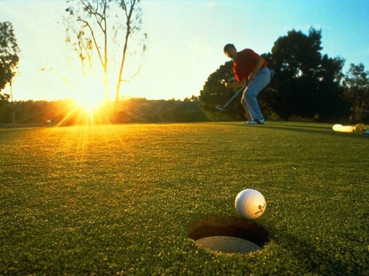 golf, Sunlight HD Wallpaper Desktop Background