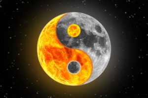 Yin and Yang, Moon, Stars