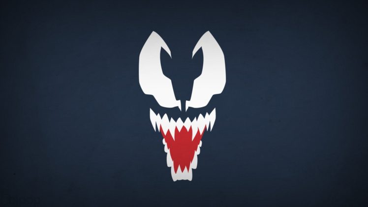 Venom, Spider Man, Villain, Minimalism, Blo0p HD Wallpaper Desktop Background
