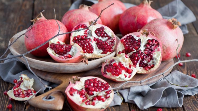 fruit, Pomegranate HD Wallpaper Desktop Background