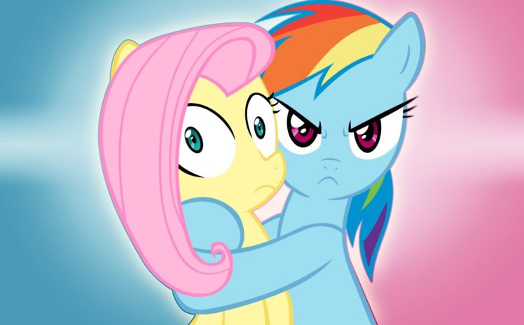 My Little Pony, Fluttershy, Rainbow Dash HD Wallpaper Desktop Background