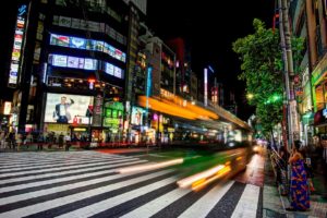 cityscape, Night, Street, Japan
