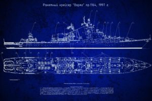 Russian Navy, Blueprints, Ship, Slava class