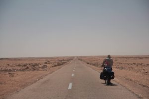bicycle, Desert, Road