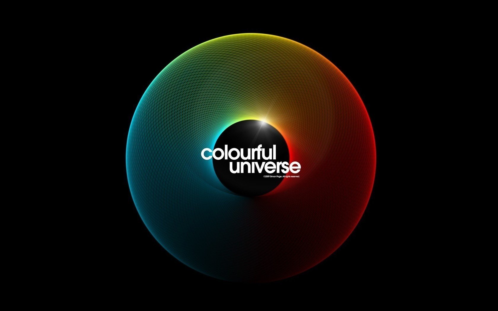 Simon C. Page, Spectrum, Color wheel, Sphere, Black background Wallpaper