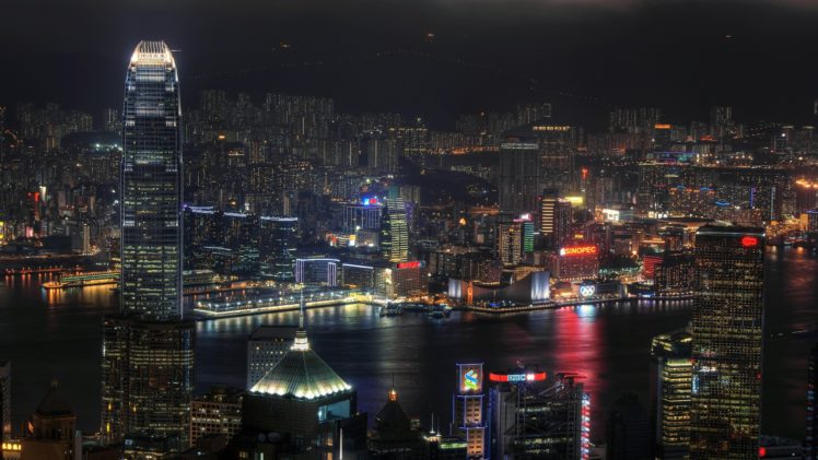 Hong Kong, Victoria Harbour HD Wallpaper Desktop Background