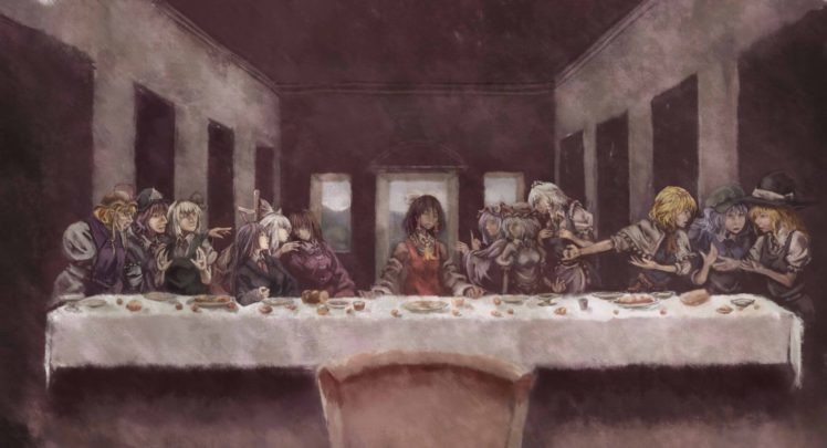Touhou, The Last Supper HD Wallpaper Desktop Background