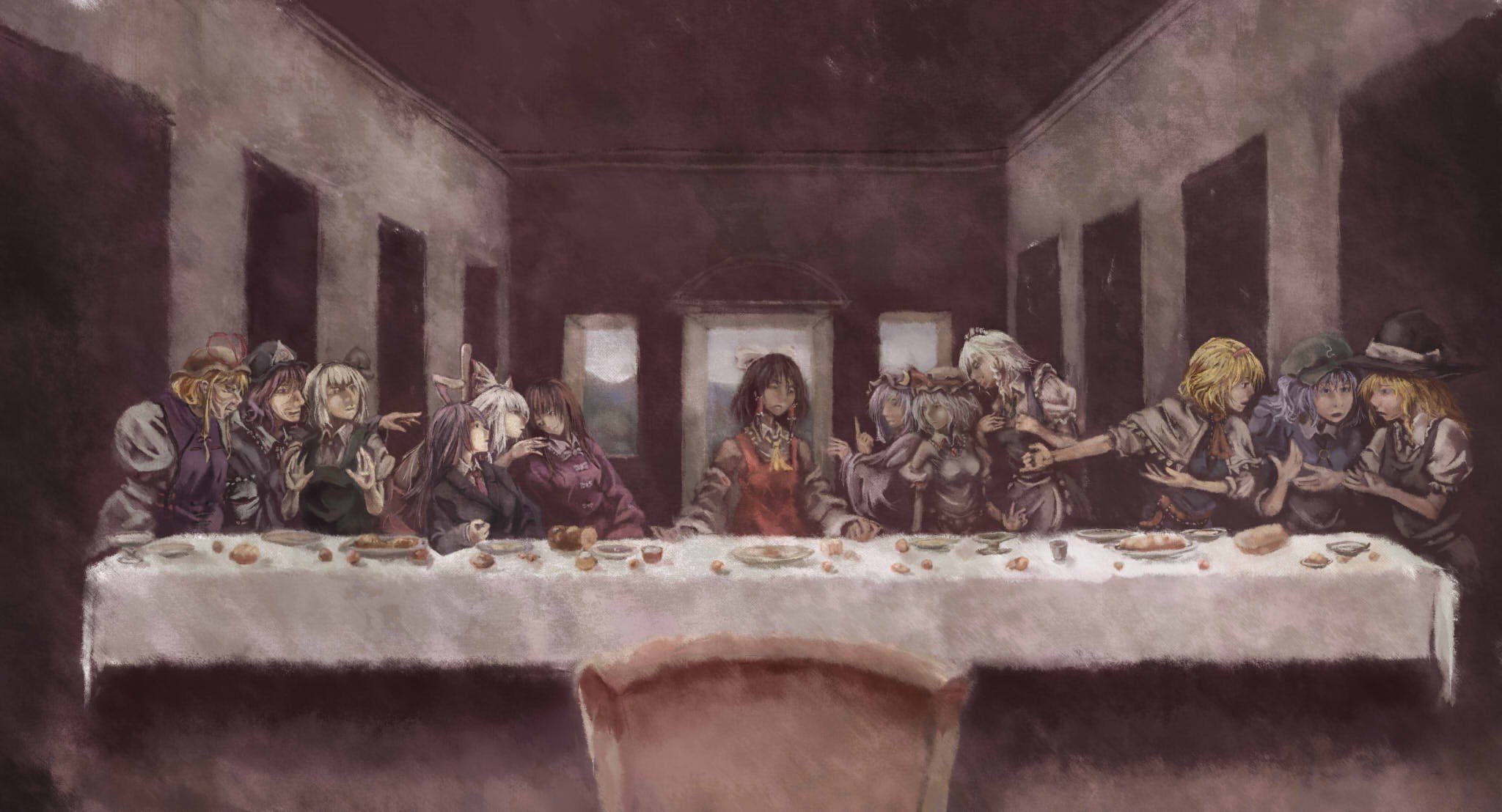 Touhou, The Last Supper Wallpaper
