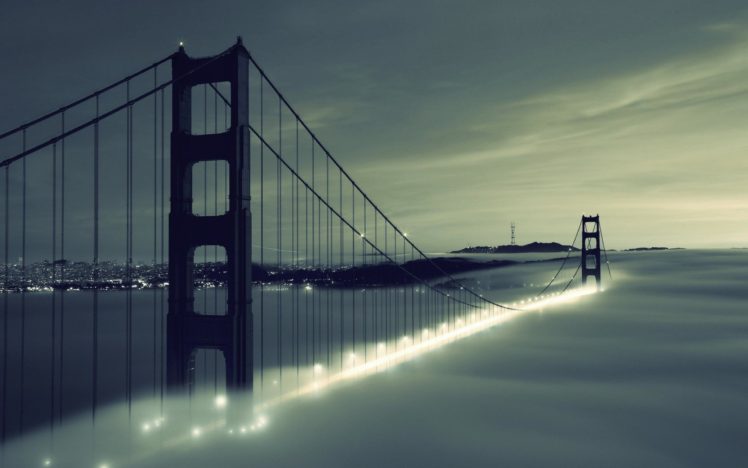 bridge, Mist, Los Angeles HD Wallpaper Desktop Background