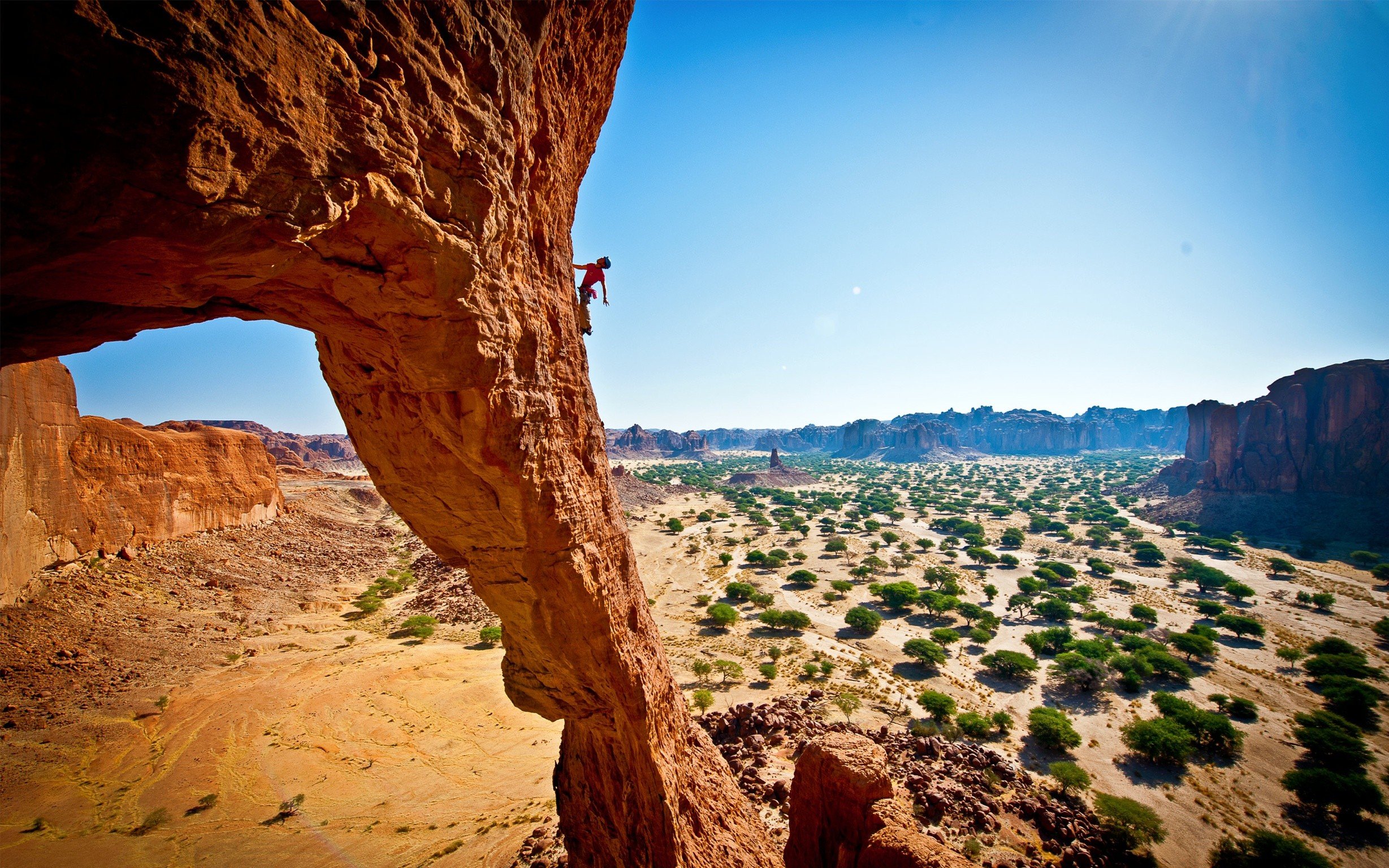 rock climbing, Arizona Wallpaper