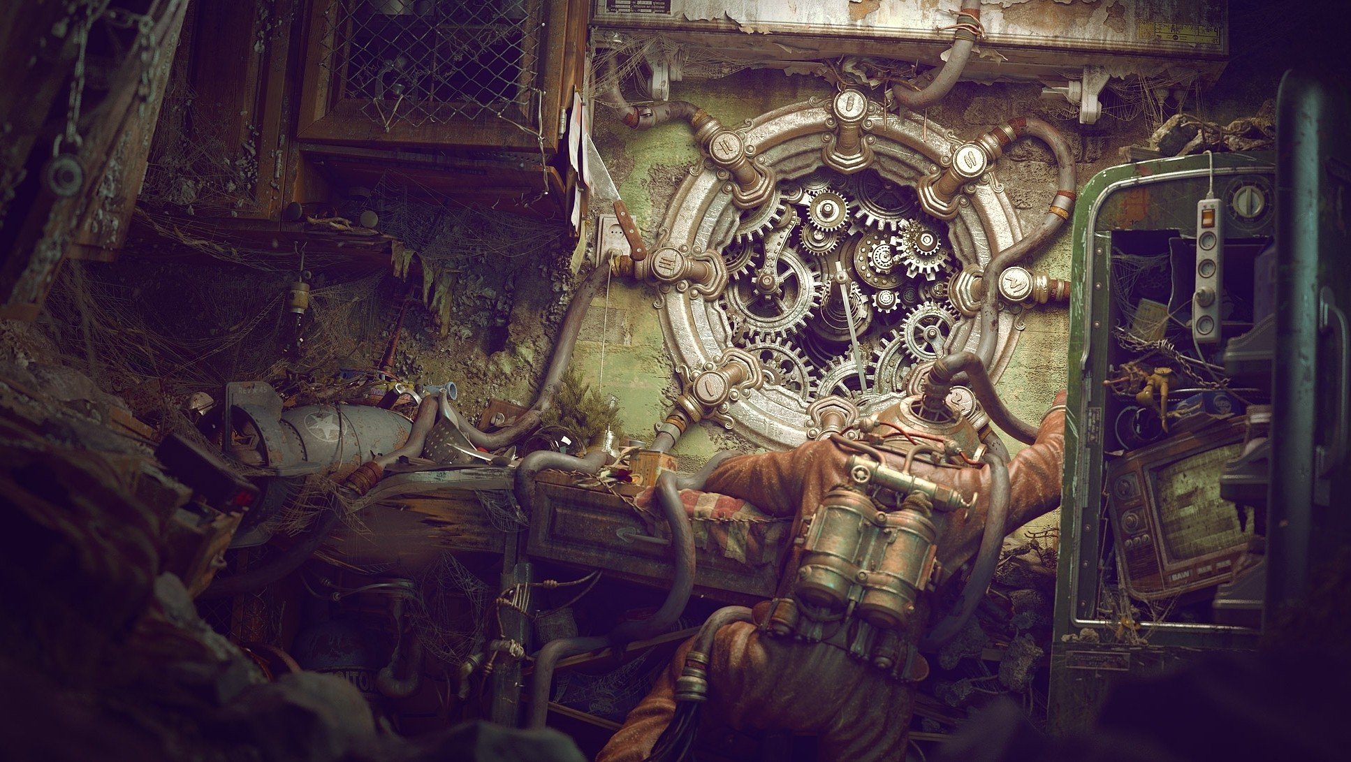 steampunk, Old Wallpaper
