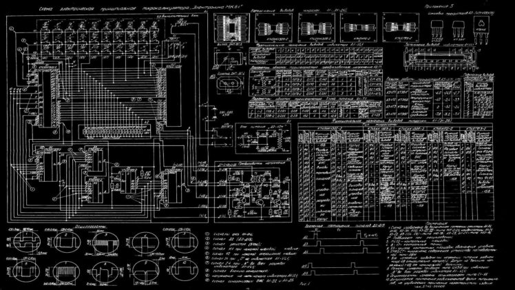 microchip, Integrated circuits, Waveforms, Schematic HD Wallpaper Desktop Background