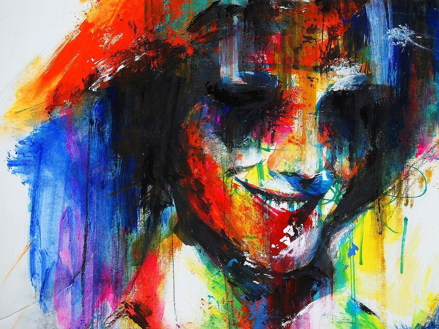 Minjae Lee, Painting, Colorful, Face Wallpaper