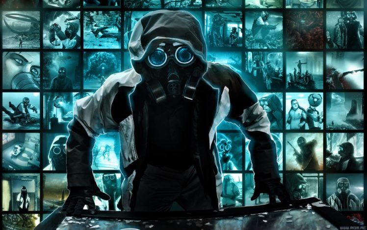 Romantically Apocalyptic, Vitaly S Alexius, Gas masks HD Wallpaper Desktop Background