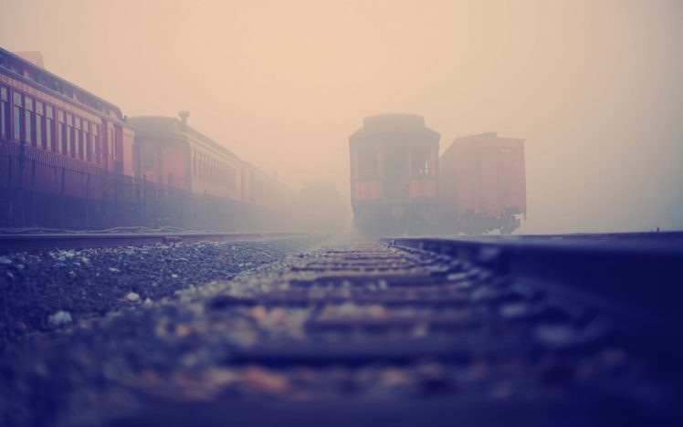 train, Mist, Railway HD Wallpaper Desktop Background