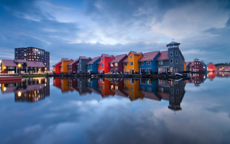 cityscape, Netherlands, Reflection, Colorful, House HD Wallpaper Desktop Background