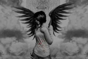 angel, Wings, Blood