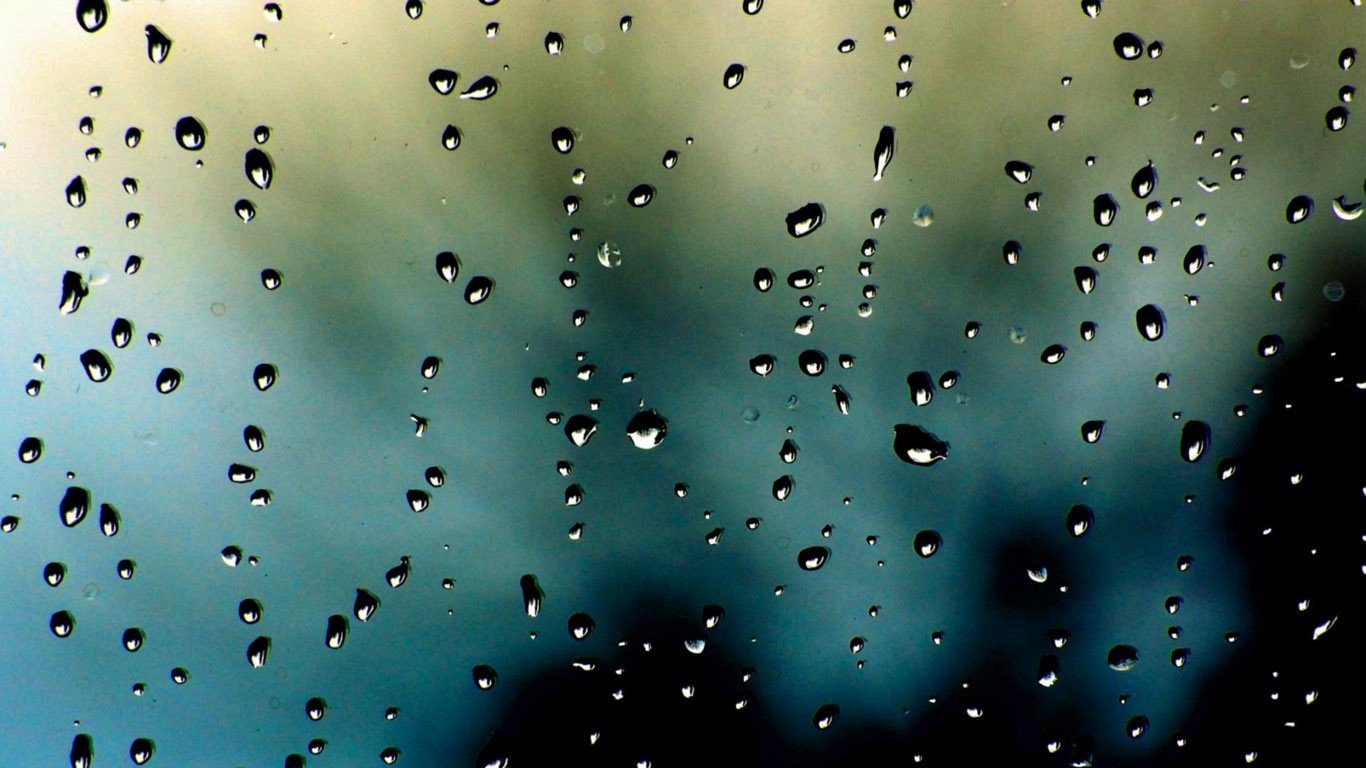 rain, Water on glass Wallpaper