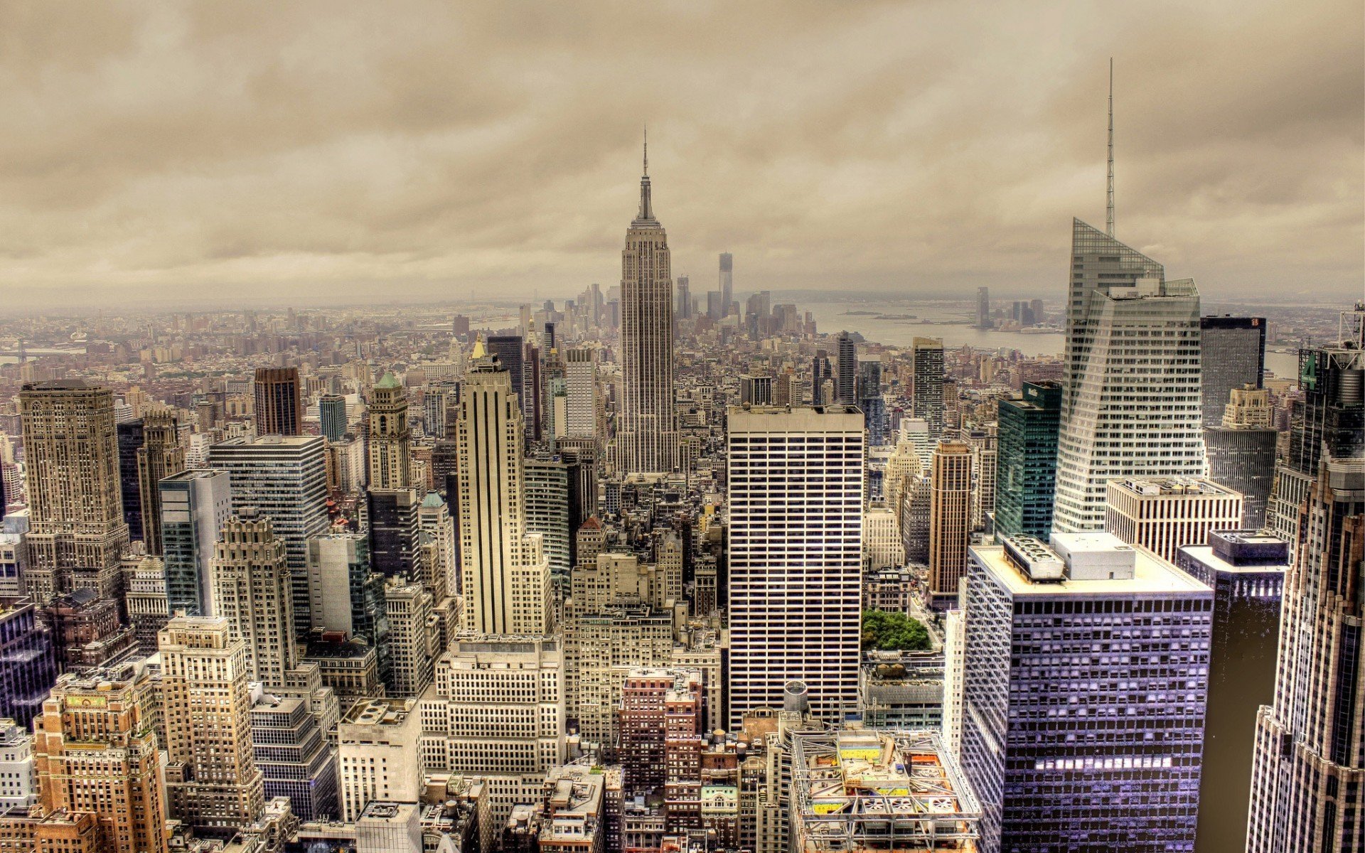 cityscape, New York City, USA, Empire State Building Wallpaper
