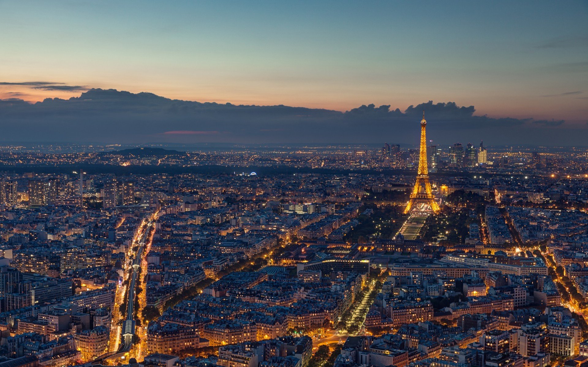 Cityscape Paris Building France Eiffel Tower Lights Wallpapers Hd