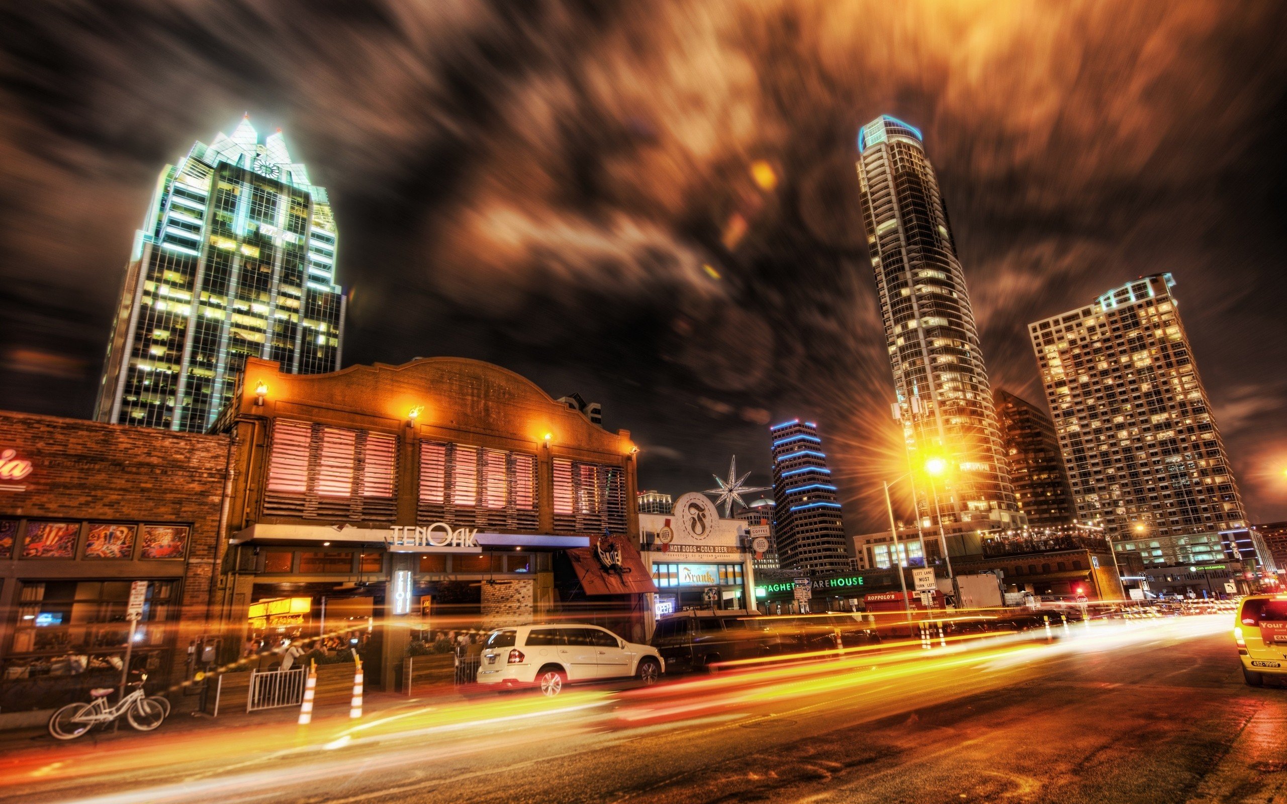 cityscape, HDR, Building, Road, Long exposure, Lights Wallpaper