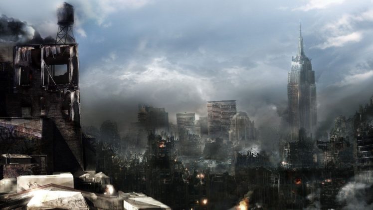 city, Building, Apocalyptic HD Wallpaper Desktop Background