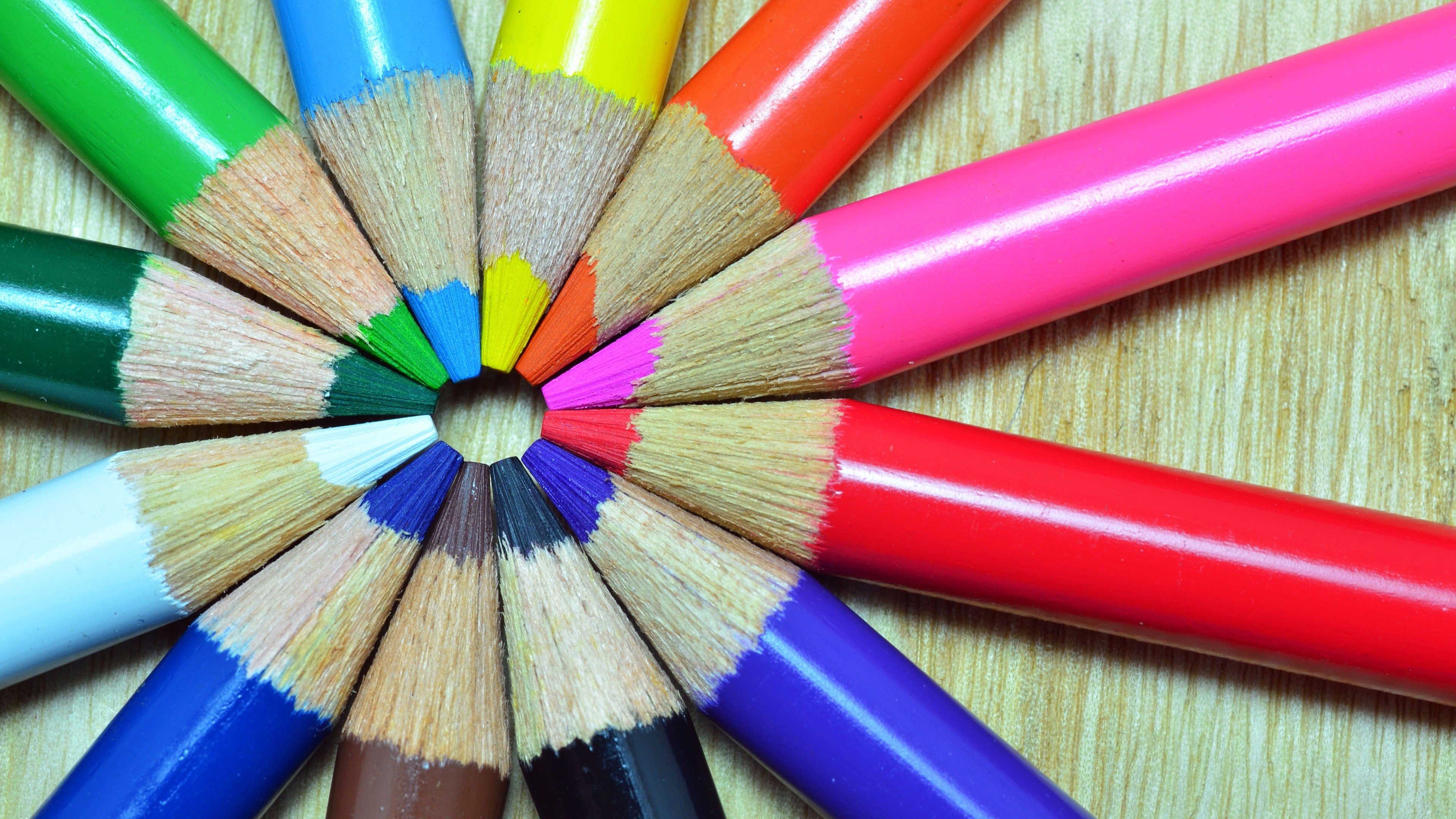 pencils, Colorful Wallpaper