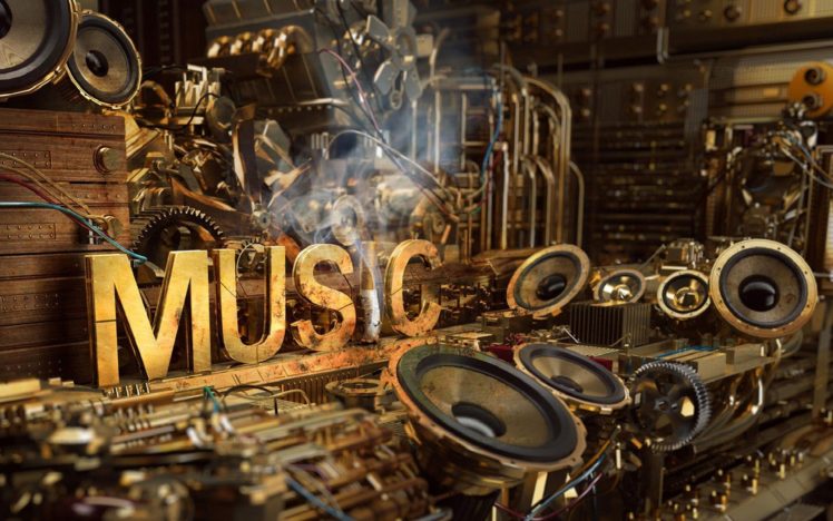 music, Steampunk HD Wallpaper Desktop Background