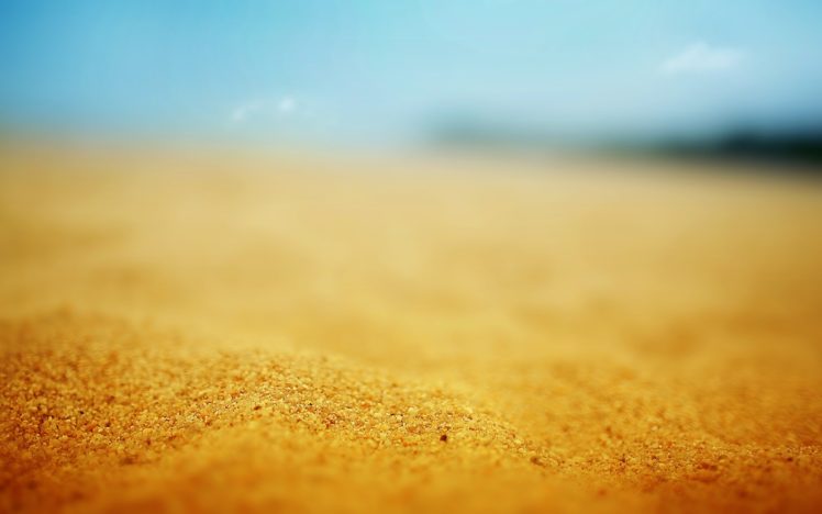 yellow, Depth of field, Sand HD Wallpaper Desktop Background