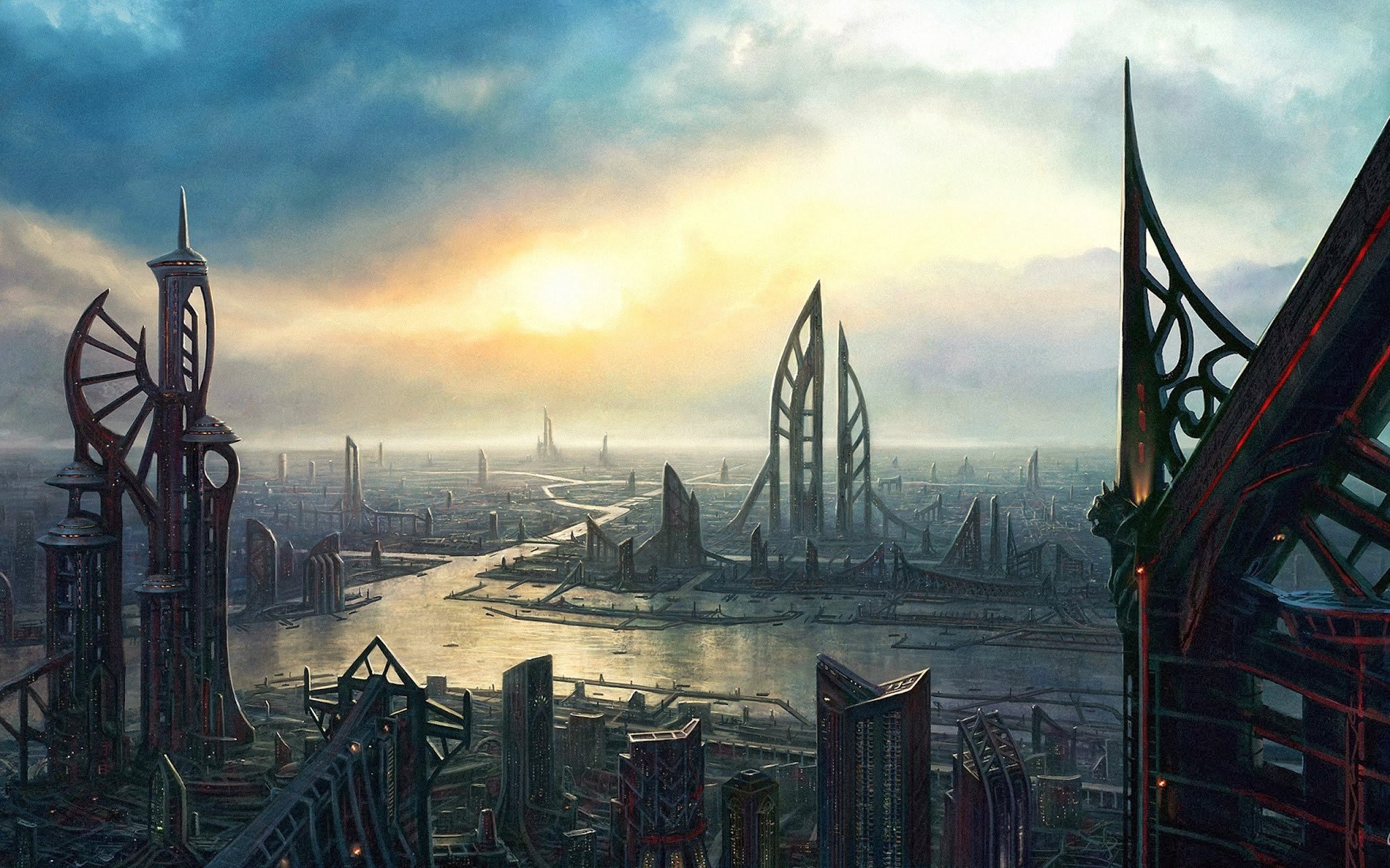science fiction, Futuristic Wallpaper