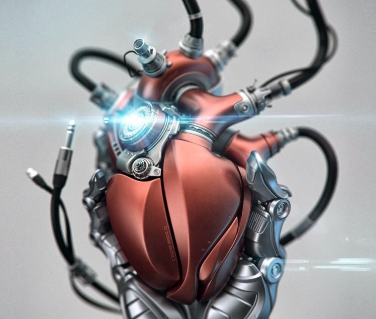 futuristic, Hearts HD Wallpaper Desktop Background