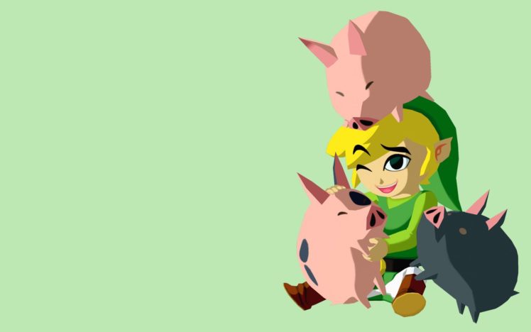 The Legend of Zelda, Pigs, Simple background HD Wallpaper Desktop Background