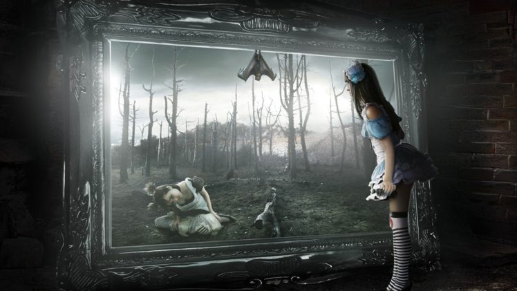 Alice in Wonderland, Gothic, Spooky HD Wallpaper Desktop Background