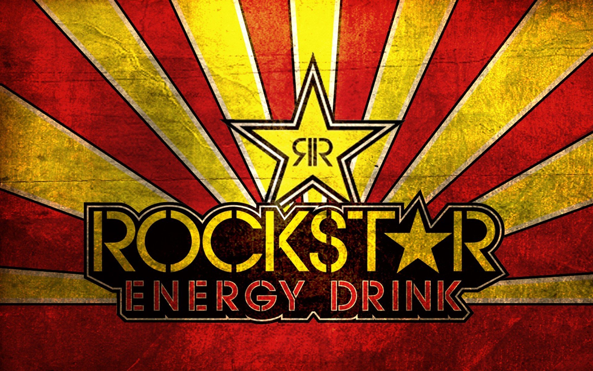 Rockstar (drink), Red, Yellow Wallpaper