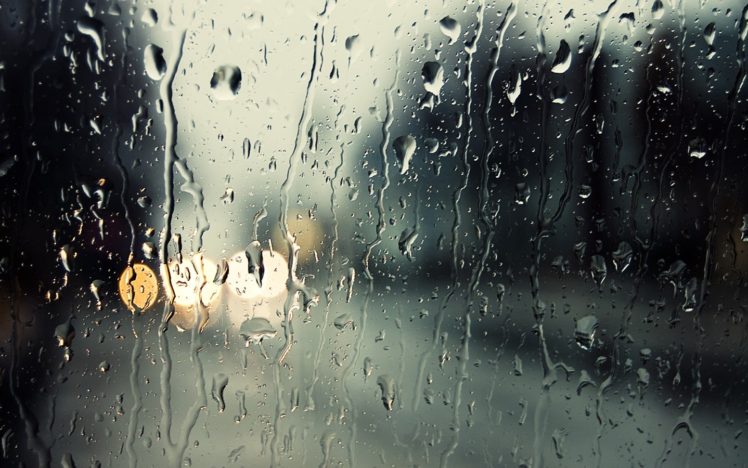 rain, Glass, Bokeh, Water drops, Water on glass HD Wallpaper Desktop Background